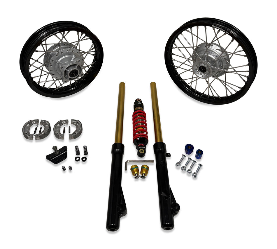 TBparts Ultimate Gold Suspension – 250# & Wheel Package – CRF110