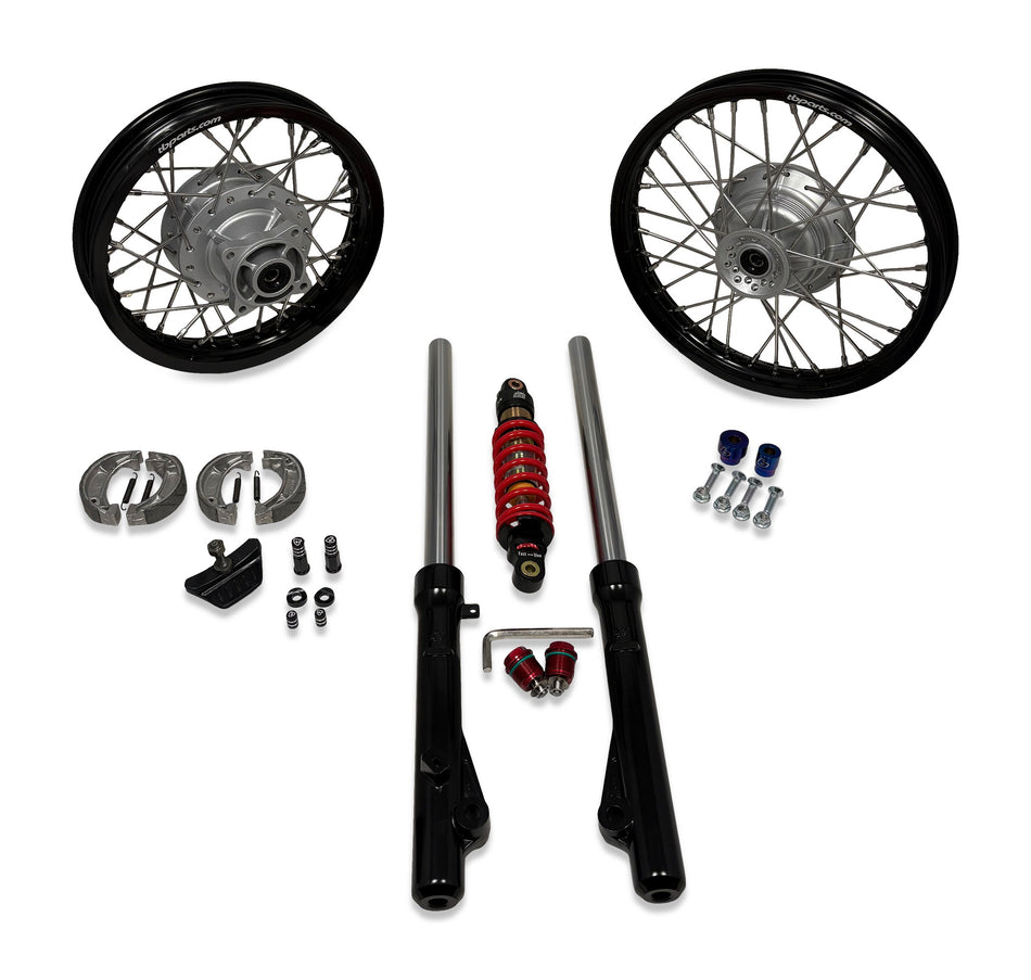 TB Forks, HD springs & 250# DNM Shock kit – CRF110 with wheels