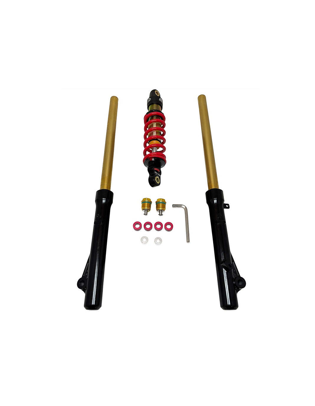 TB Suspension kit, gold with adjusters 250# – CRF110