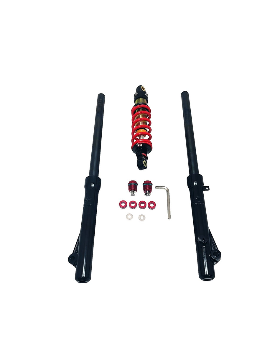 TB Suspension kit, Red with adjusters 250# – CRF110