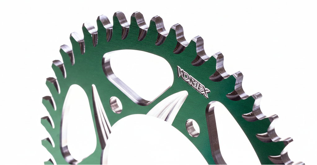 Vortex CAT5 428 Rear Sprocket KLX140/R/L - Green - Factory Minibikes