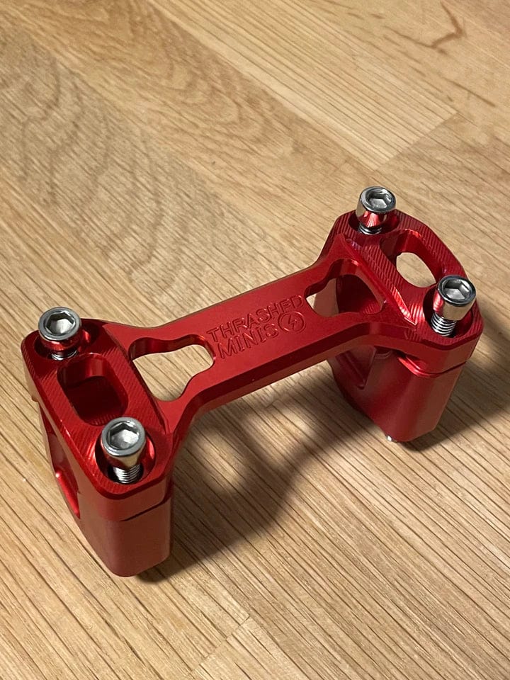 Billet Bar Risers for Stock Clamp - Thrashed Minis | Factory Minibikes