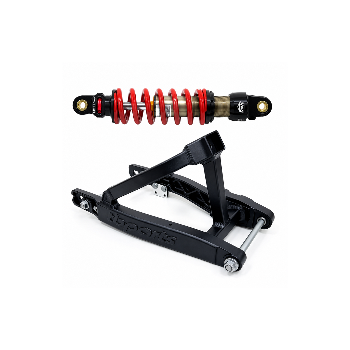 TB +2″ Swingarm & DNM Shock Kit – Black / 350 lb / 315mm – Honda CRF110F