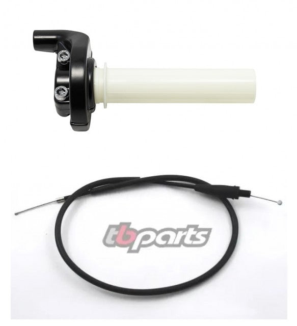 1/2 Turn CR Type Throttle and Cable Kit - KLX140 / CRF100 / XR100 - Factory Minibikes