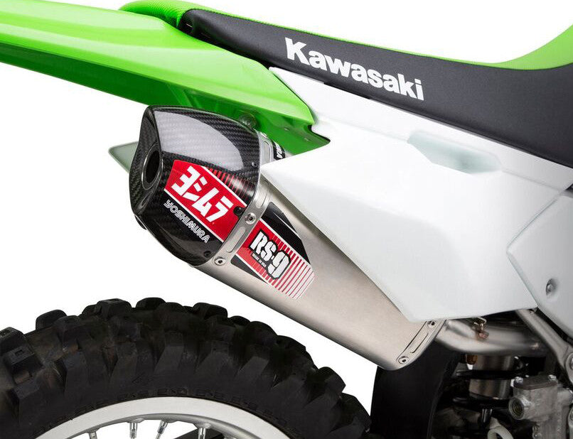 Yoshimura RS-9 Exhaust SS-AL-CF 2008-Present KLX140 - Factory Minibikes
