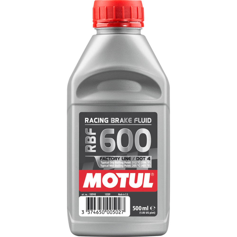 Motul RBF 600 Racing Brake Fluid - DOT 3 or 4 - 1/2 Liter - Factory Minibikes