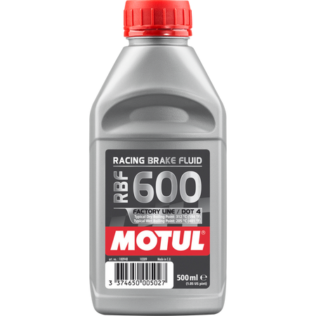 Motul RBF 600 Racing Brake Fluid - DOT 3 or 4 - 1/2 Liter - Factory Minibikes