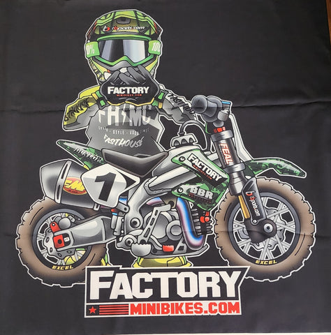 Factory Wall Banner - Factory Minibikes