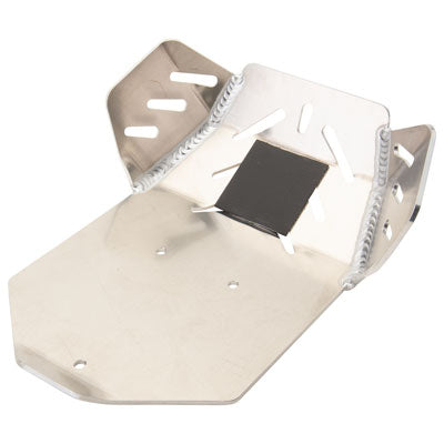 Flatland Racing Skid Plate - Silver - All KLX140 - Factory Minibikes