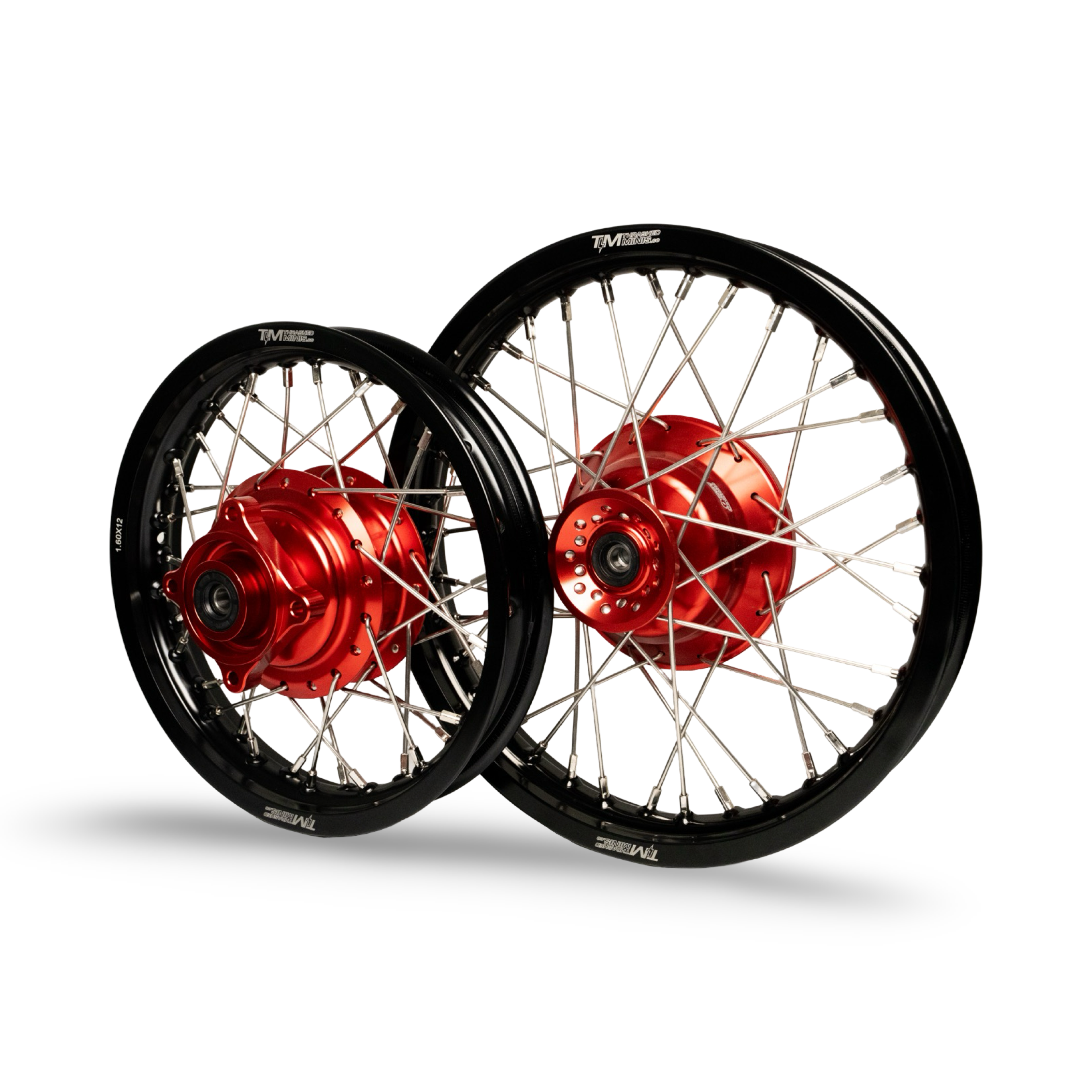 Thrashed Minis HD Billet Complete Wheel Set - CRF110 - Factory Minibikes
