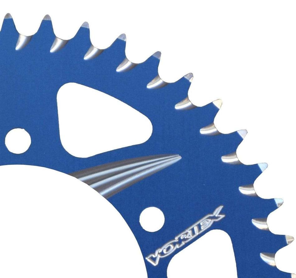 Vortex CAT5 428 Rear Sprocket KLX140/R/L - Blue