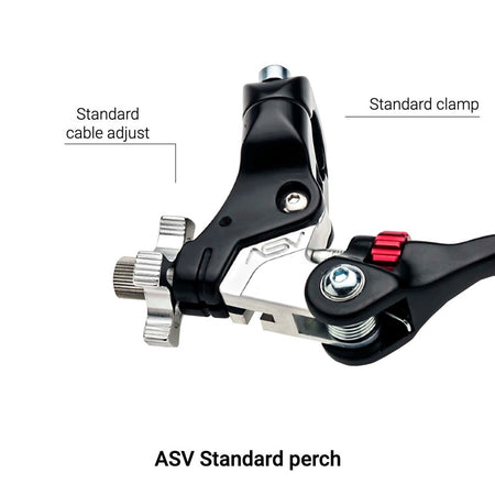 ASV F4 Series Cable "Shorty" Brake Lever w/ Perch - Factory Minibikes