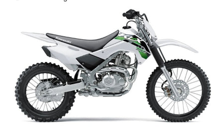 NEW White OEM 6pc Plastic Kit - KLX140/L w/o Front Fender and Number Plate - Factory Minibikes