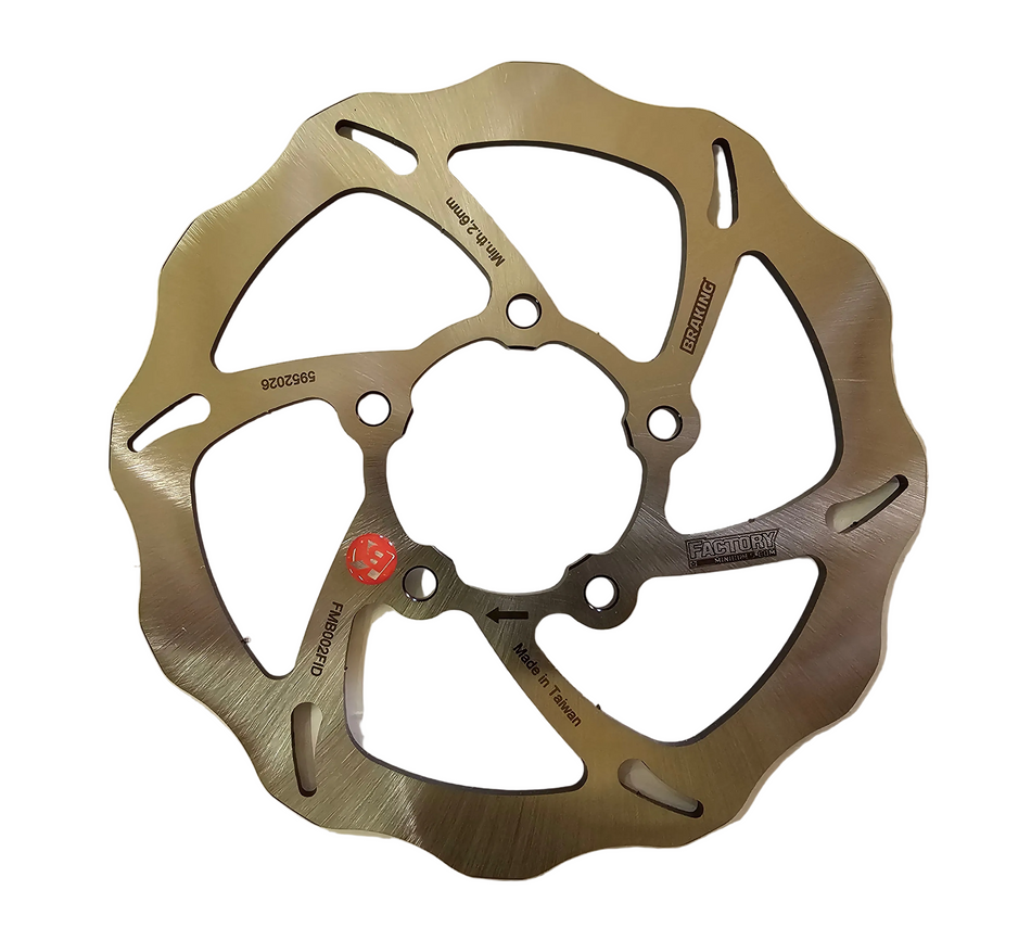 FMB 160mm Rear Solid Mount Rotor - 5 Bolt Reeg/Big Minis/Marzocchi/BBR Hub - Factory Minibikes