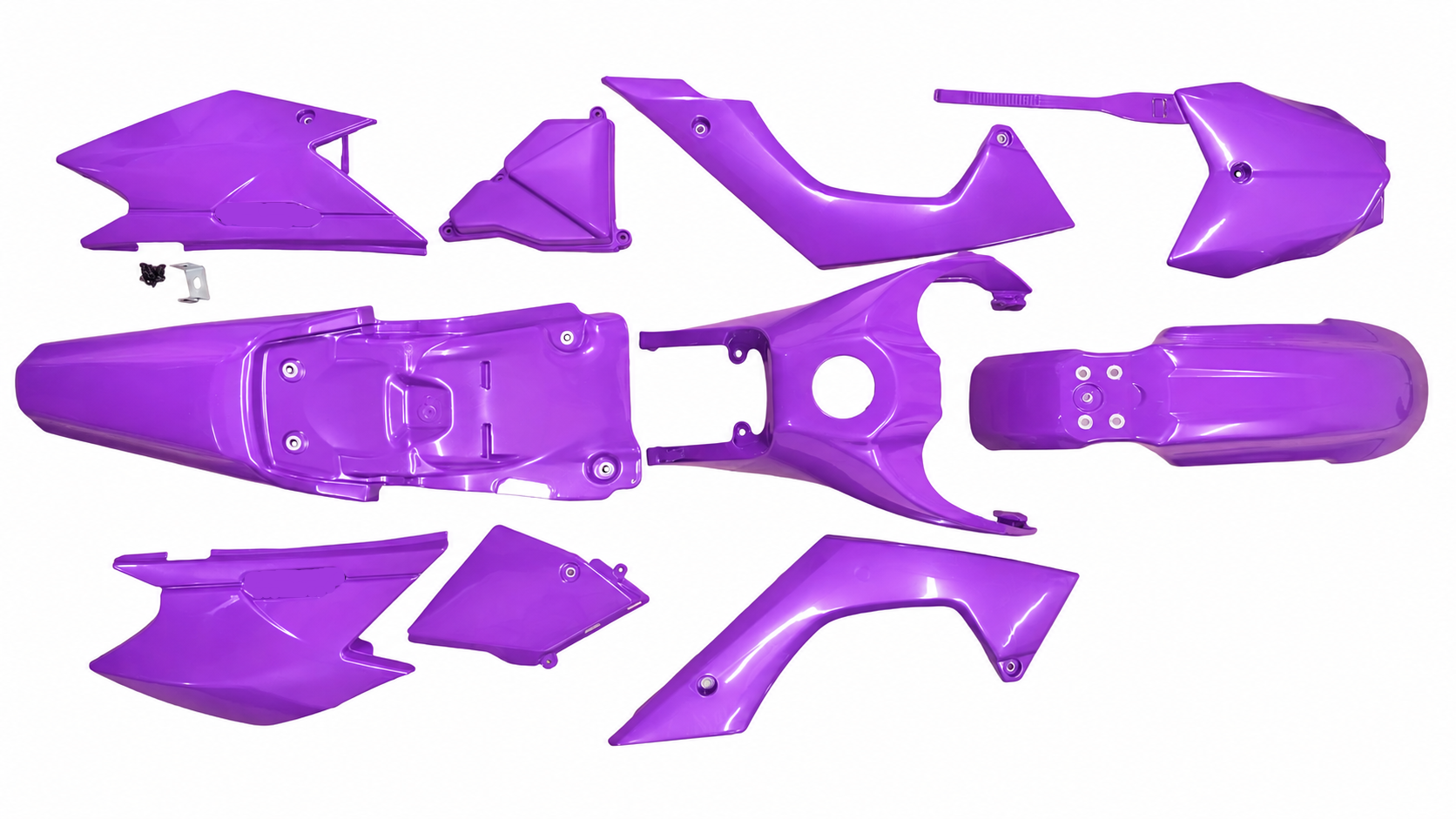 KLX140 Purple Plastic Body Kit