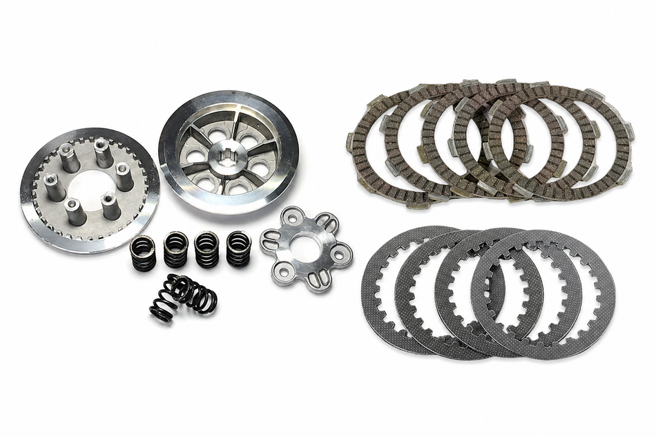 6 Spring HD Center Clutch - Complete w/ Fibers and Plates - All KLX140