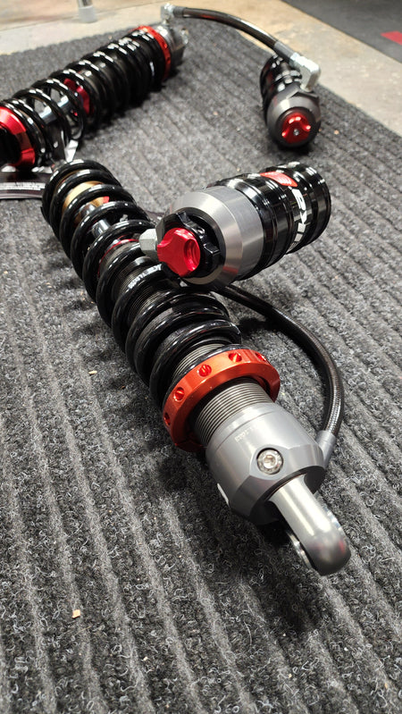 14.25" Elka Stage 5 Shock for TBR/Metaltek LT Swingarm for KLX110 - Aluminum Body Remote Reservoir Shock - Factory Minibikes