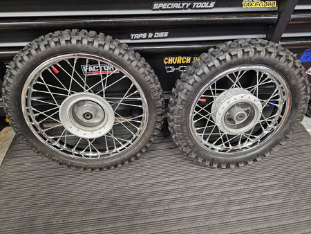 GARAGE SALE -- LIKE NEW!!! - 2024 CRF110 Wheel Set - 14"/12" - Factory Minibikes