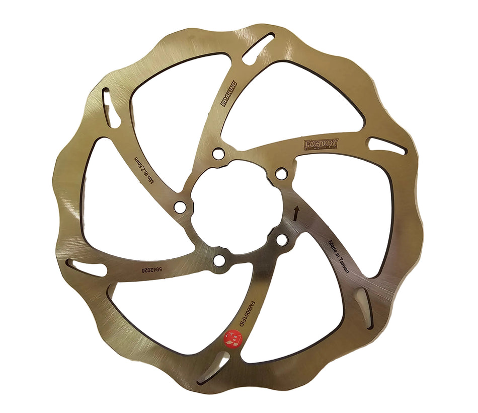 FMB 200mm Front Solid Mount Rotor - 5 Bolt Marzocchi/BBR Hub - 200mm - Factory Minibikes