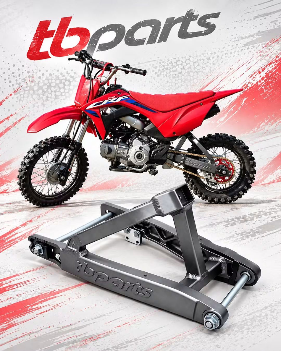 TBparts Swingarm, +2″ Gray – Honda CRF110F - Factory Minibikes