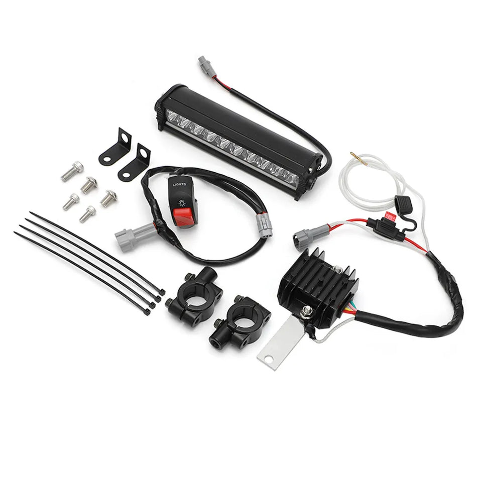 02-09 KLX110 Plug and Play LED Light Bar Kit - 3500 Lumens - Factory Minibikes