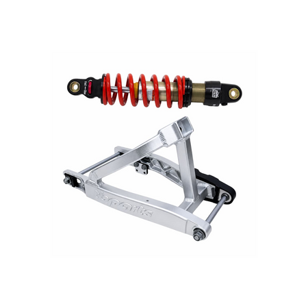 TB +2″ Swingarm & DNM Shock Kit – Silver / 350 lb / 315mm – Honda CRF110F