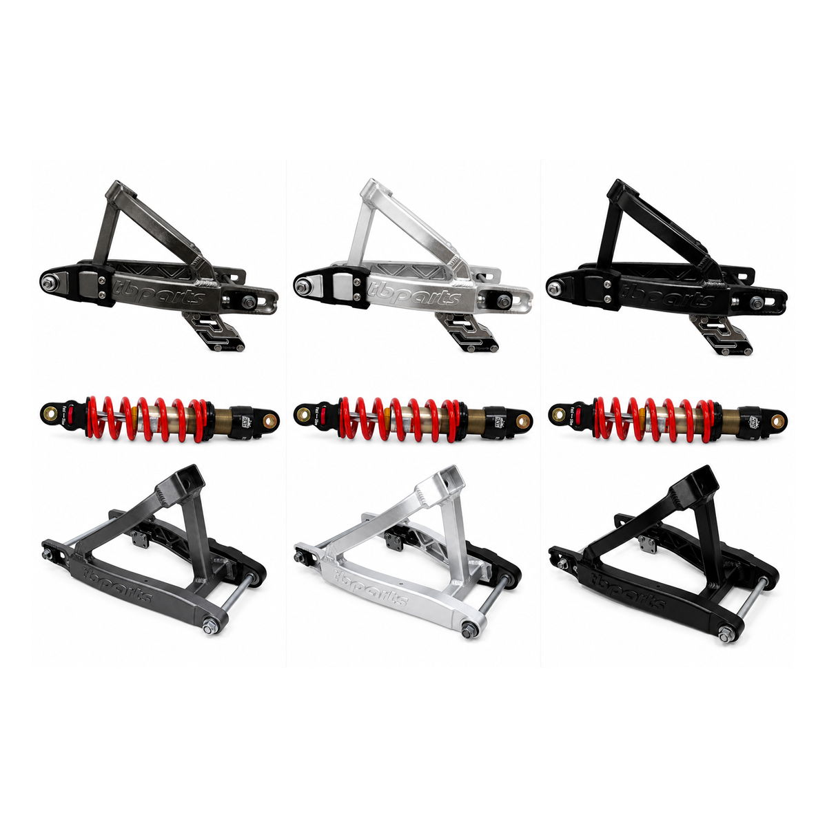TB +2″ Swingarm & DNM Shock Kit – Black / 340 lb – Honda CRF110F