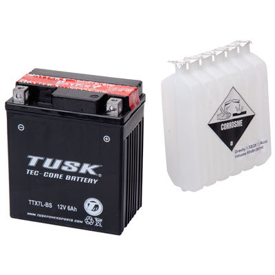 Tusk Tec-Core Battery with Acid TTX7LBS Maintenance-Free - GROUND SHIPPING ONLY - Factory Minibikes