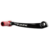 Tusk Folding Shift Lever - Black/Red Tip - Factory Minibikes