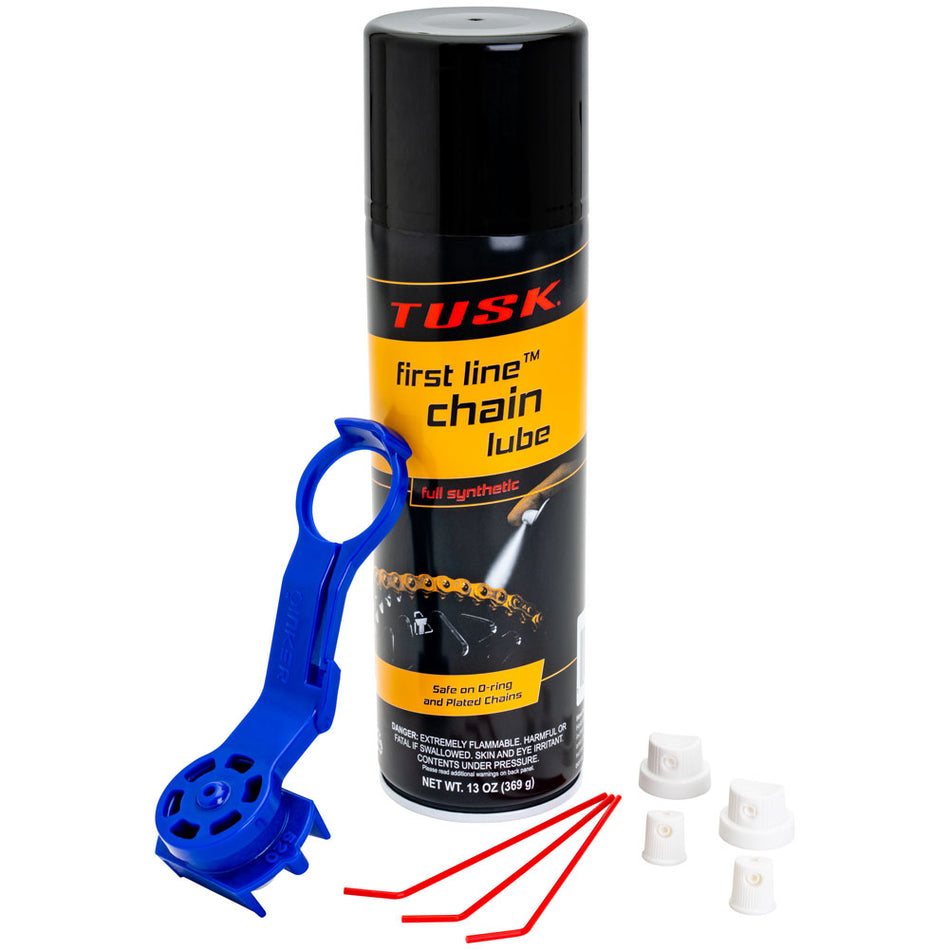 Tusk First Line Synthetic Chain Lube with Oinker Chain Lube Applicator - Factory Minibikes