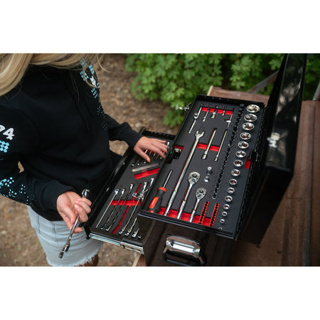 Tusk Moto Toolbox with 129-Piece Tool Set - Factory Minibikes