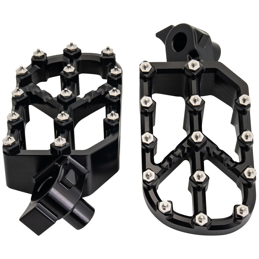Tusk Strike Billet Moto Foot Pegs - YZ Style - Factory Minibikes