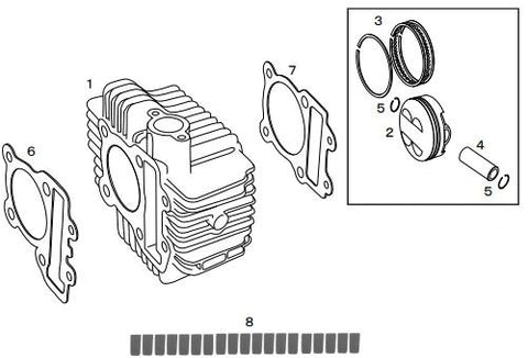 Takegawa 4V Cylinder Kit - Factory Minibikes