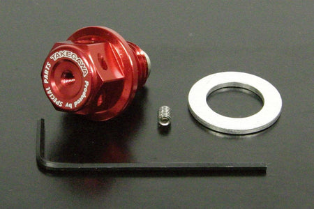 Takegawa Magnetic Oil Drain Bolt M12x1.5 - Red/Blue/Black/Silver - Factory Minibikes