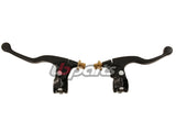 Black Clutch and Brake Lever Set - Factory Minibikes
