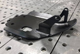 MB-MX Skid Plate - Black/Red/Clear Anodize - CRF110 - Factory Minibikes