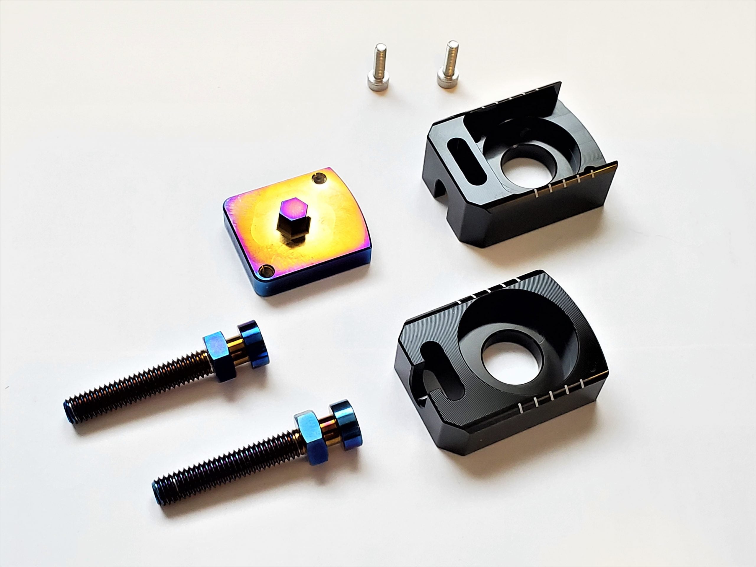 Lockdown Axle Blocks - Titanium – Factory Minibikes
