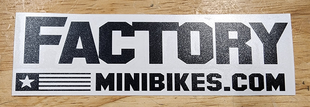 Die-Cut Vinyl Transfer Stickers - Factory Minibikes OG Logo | Factory ...