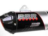 BBR D3 Exhaust w/ Carbon End Cap - XR/CRF80/100 85-Present - Factory Minibikes