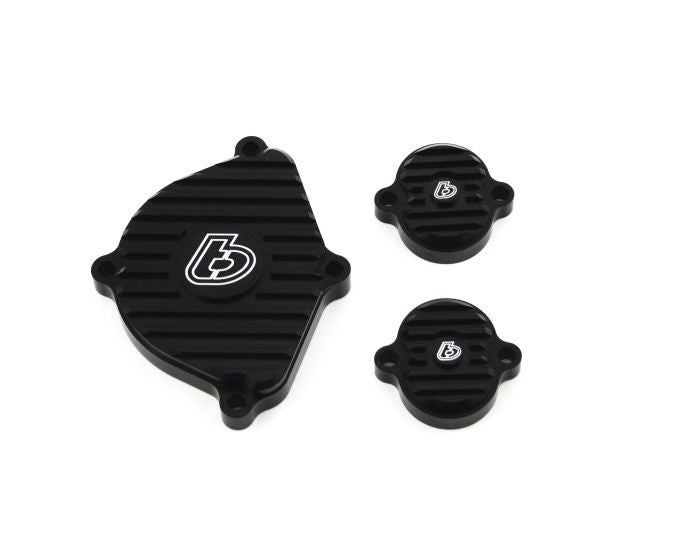 TB Parts Black Billet Head Cover Set - KLX110 Z125 Pro DRZ110 - Factory Minibikes