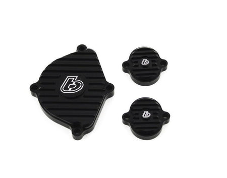 TB Parts Black Billet Head Cover Set - KLX110 Z125 Pro DRZ110 - Factory Minibikes