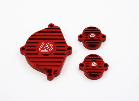 TB Parts Red Billet Head Cover Set - KLX110 Z125 Pro DRZ110 - Factory Minibikes