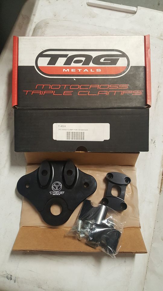 GARAGE SALE Rare Tag Metals CRF50 bar clamps Factory Minibikes