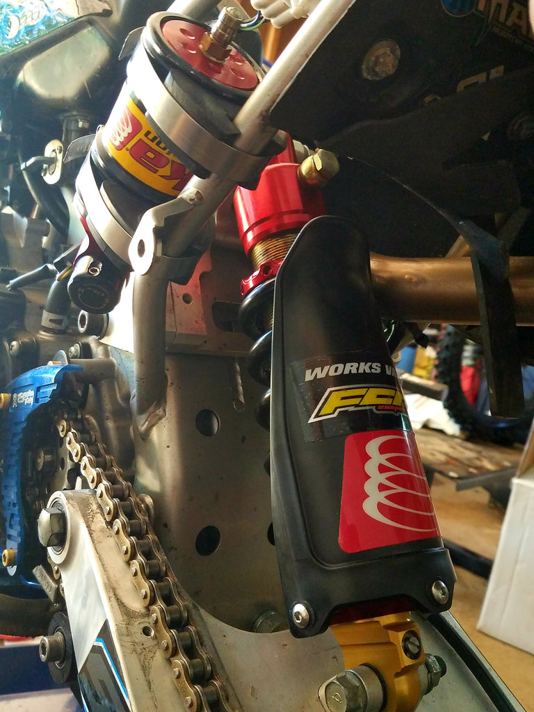 Shock Guard for MX Style Swingarms w/ Remote Resi 36mm Elka Shocks