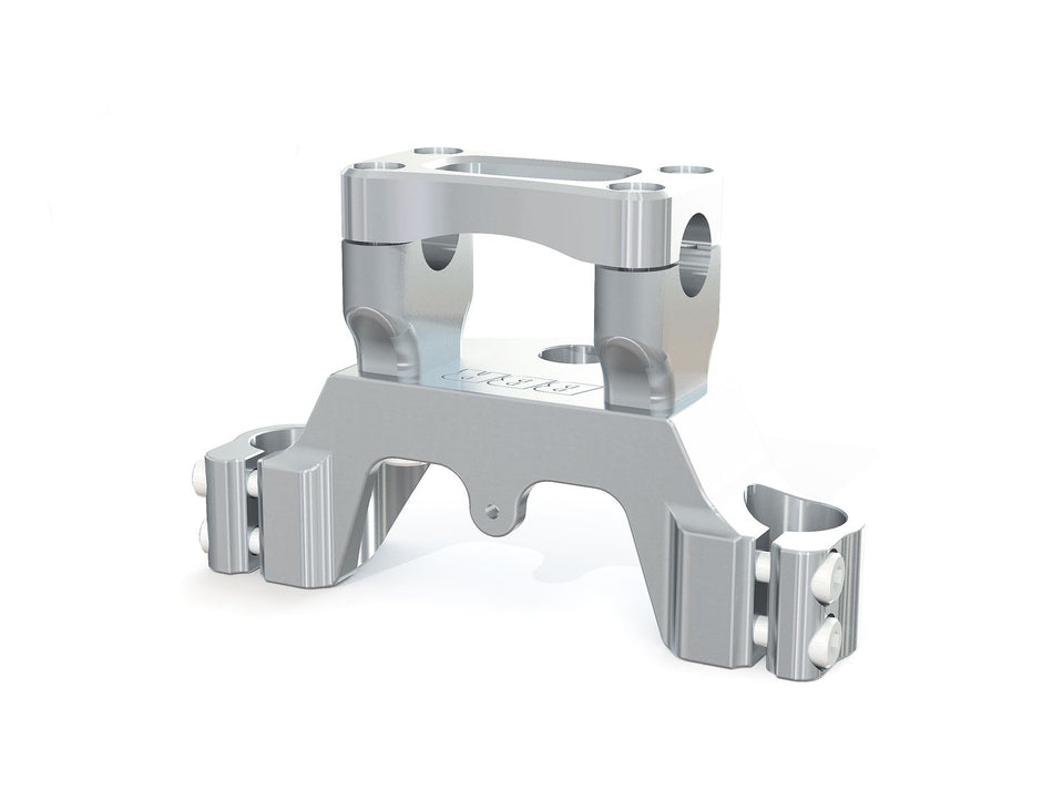 Tripleclamp - Std Bar, Silver / XR/CRF80/100, 85-Present - Factory Minibikes