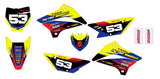 KLX110 Factory Minibikes Custom Graphics Kit w/ Name & Numbers - Factory Minibikes