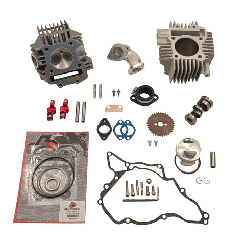 TB 143cc Bore Kit, Race Head V2, and Intake Kit – 10 & Up Models - Factory Minibikes