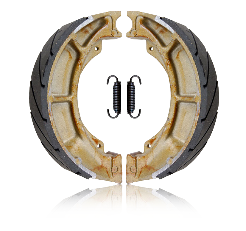 EBC Sintered Metal Grooved Brake Shoes - KLX110 Rear - Factory Minibikes