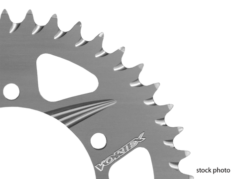 Aluminum CAT5 Rear Sprocket KX60 - Silver - Vortex - Factory Minibikes