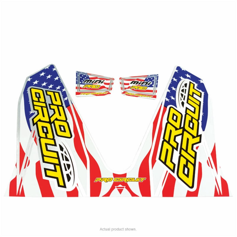 Replacement Pro Circuit T-6 Exhaust Can Wrap & End Cap Decals